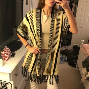 Forever 21 short sleeve tribal print cardigan